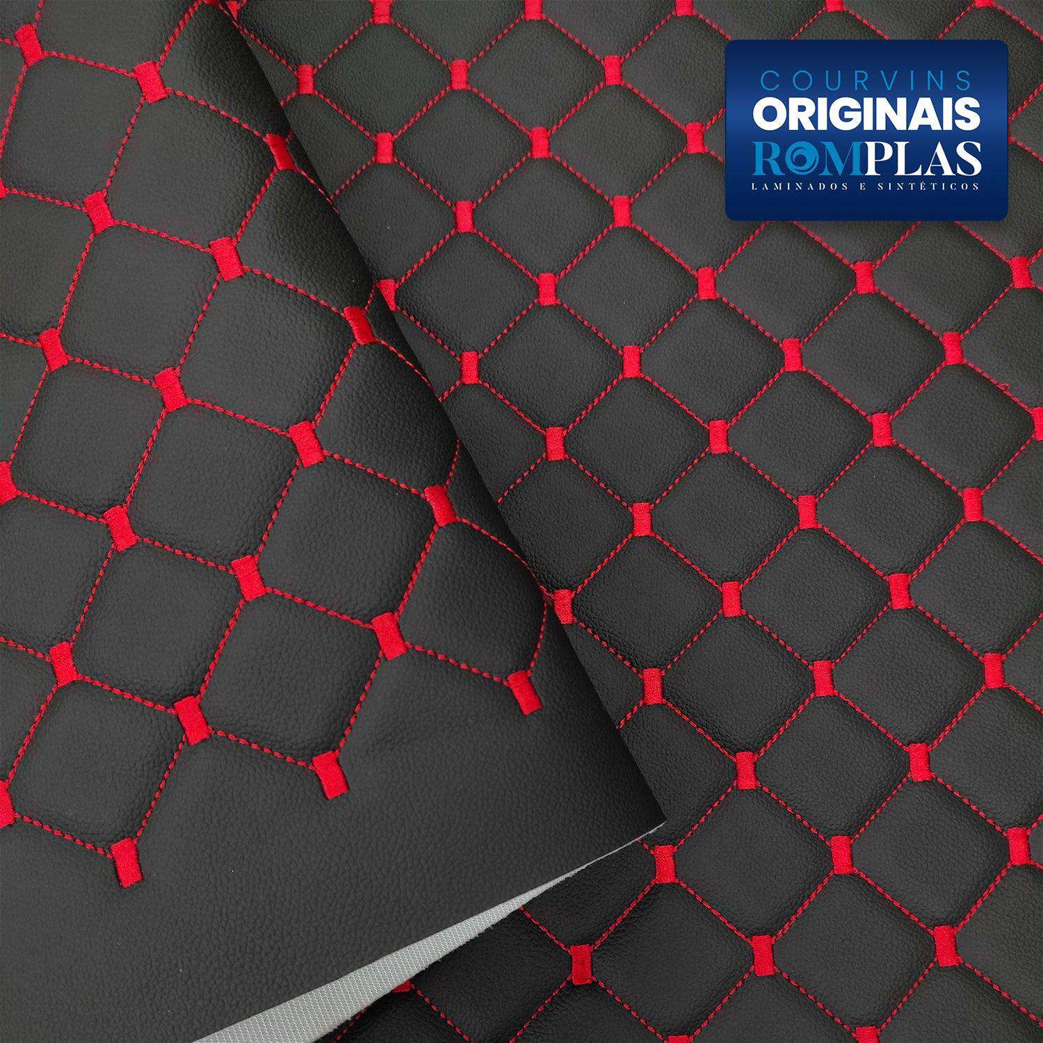 Courvin Diamante Preto/Vermelho Original Romplas - BRASPELES